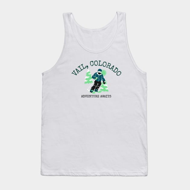 Vail, Colorado Tank Top by Mountain Morning Graphics